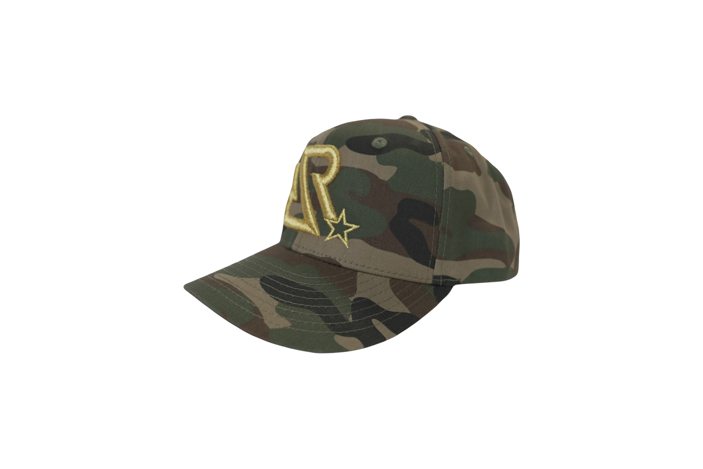 Snap Back - RR Logo w/ Star (Army Camouflage)