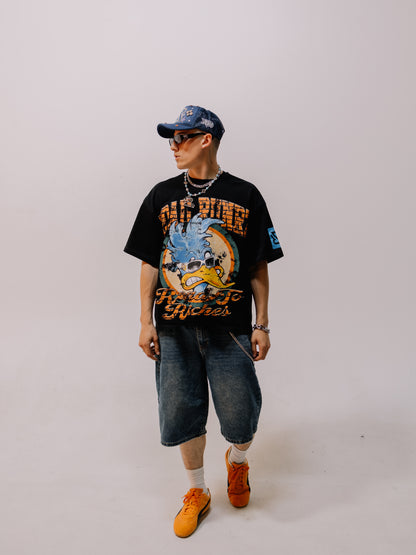 Road To Riches (Original Stamp )Black T-shirt