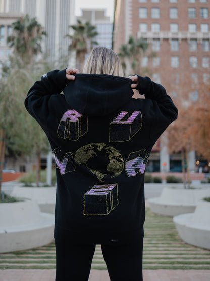 World Zip Up Sweater