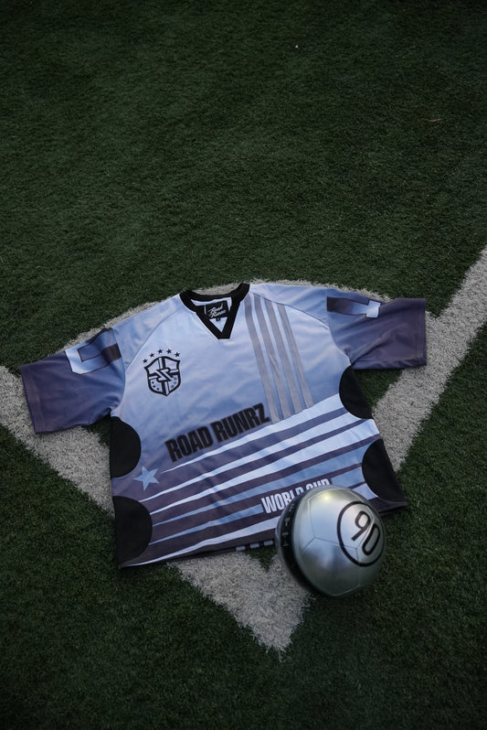 Road Runrz World Cup League 

Soccer Jersey ⚽️ 

Platinum Silver Limited Edition