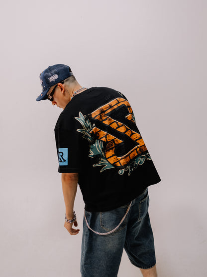 Road To Riches (Original Stamp )Black T-shirt