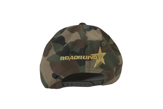 Snap Back - RR Logo w/ Star (Army Camouflage)